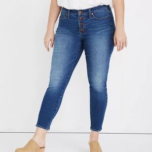 NWOT Madewell 9” Mid-Rise Skinny Cropped Jeans